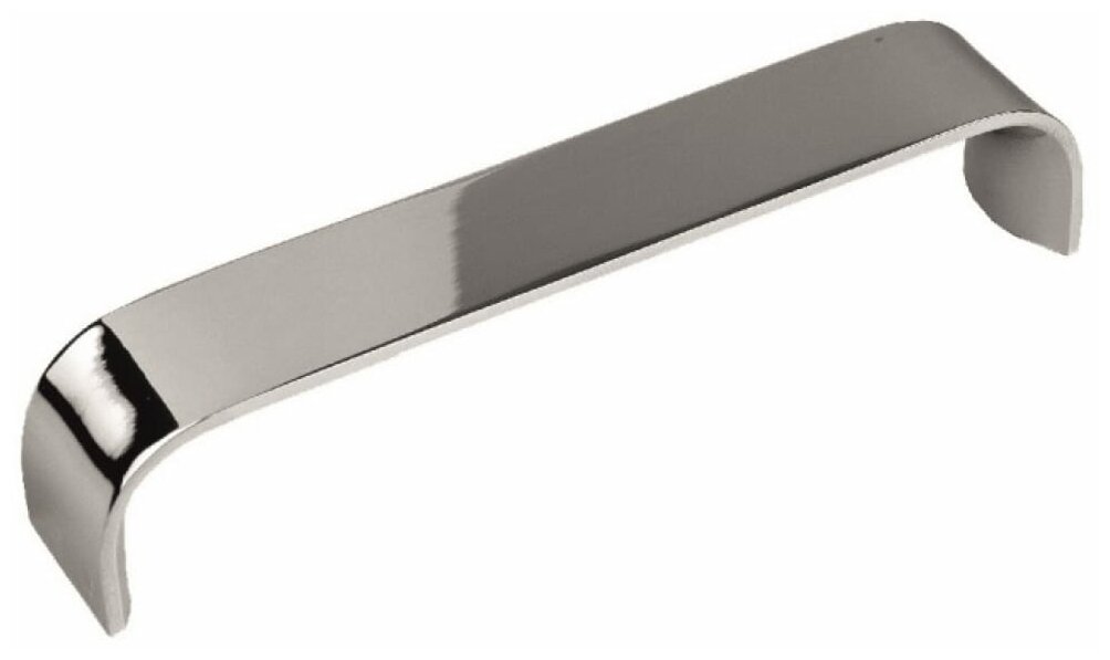 Ручка-скоба мебельная 128мм 52гр алюминий/хром