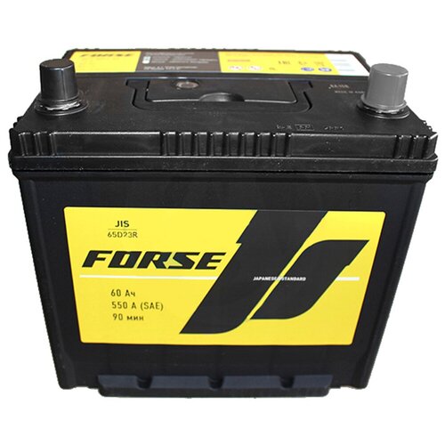 фото Аккумуляторная батарея forse 65d23r 6ст60 азия нижнее крепление.