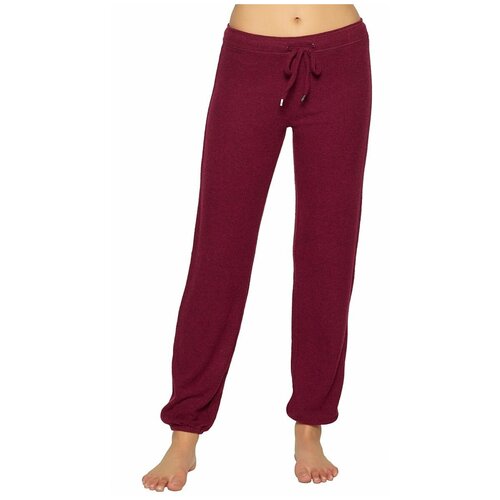 фото Свободные брюки из струящегося трикотажа джерси m, серый paramour