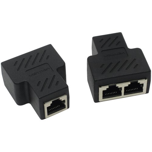 Переходник Vention IPSB0 RJ45 F / 2хRJ45 F 8p8c (2шт.)