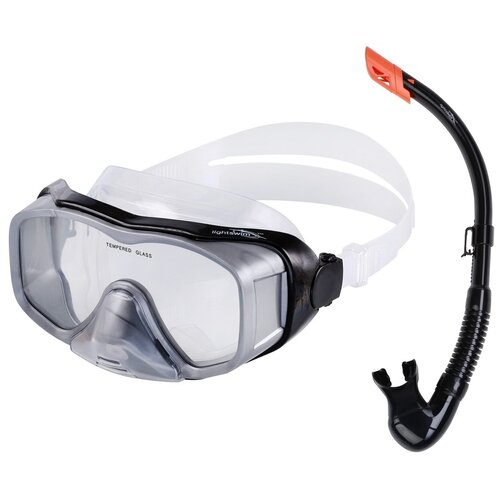 Маска с трубкой LightSwim LSM 27 / SN 11 CLEAR/SILVER