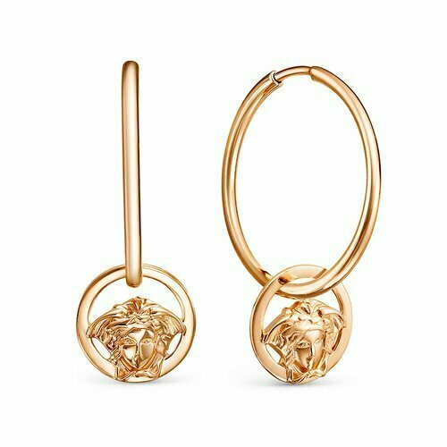 Серьги трансформеры Del'ta, золото, 585 проба