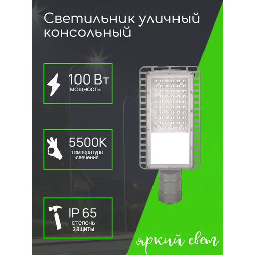 Светильник уличный консольный 100Ватт