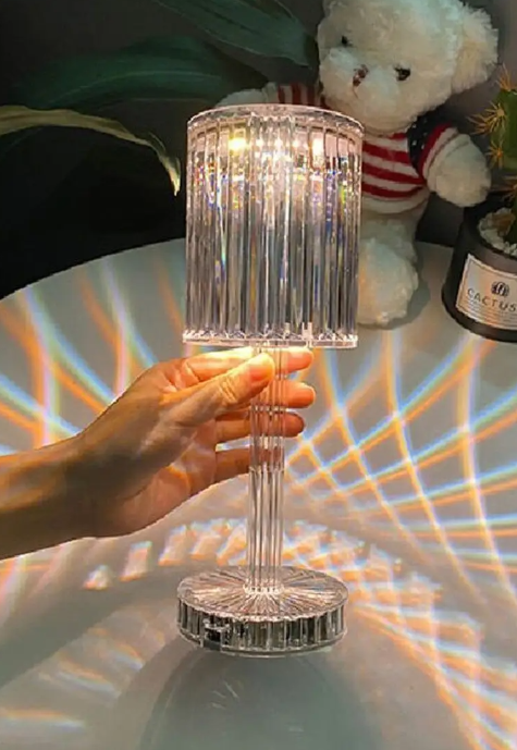 Светильник сенсорный декоративный ночник 16 цветов/ настольная цветная алмазная лампа LEMIL