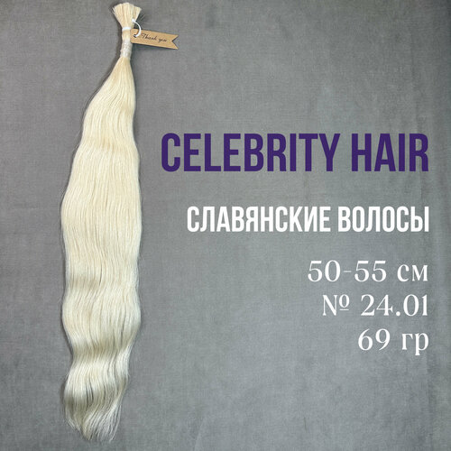 Волосы на срезе славянские Celebrity Hair 50-55 см №24.01 69гр
