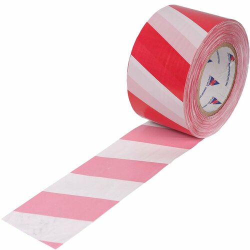 Лента сигнальная оградительная Л-50 рулон 75 см х 250 м 50 мкм красно-белая 1088₽