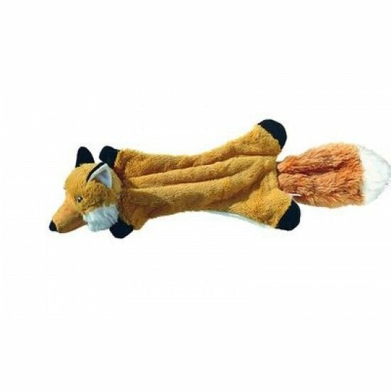 Игрушка для собак Dog Toys шкурка-лиса С 2-МЯ пищалками без набивки 49 СМ