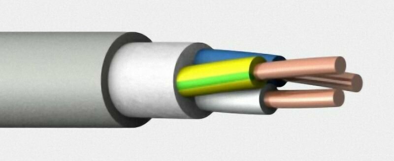 Кабель силовой NYM 3х6 мм2, медь, VDE, 1 метр - фотография № 2