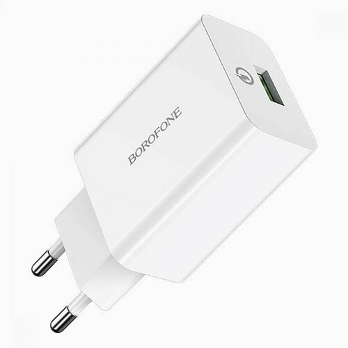 Сетевое зарядное устройство USB Borofone BA21A (3А/18W) <белый> сетевое зарядное устройство borofone ba59a qc3 0 18w