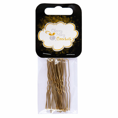 CHERRY MARY VZ07030 Набор шпилек для волос 6 см 20 шт №03 под золото