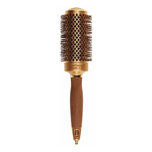 Термобрашинг OLIVIA GARDEN EXPERT BLOWOUT SHINE Wavy Bristles Gold Brown, 45 мм