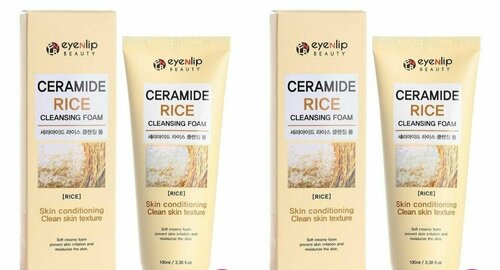 Eyenlip beauty Пенка для умывания Ceramide Rice, Clansing Foam, 100 мл, 2 шт