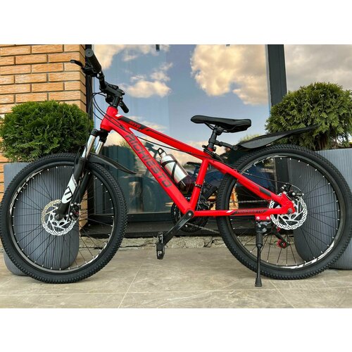 Велосипед RICHIESTO 24 Алюминиевая рама 14 Горный Для детей и подростков Спортивный Универсальный красный глянец 2115000₽