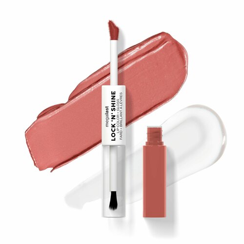 Wet n Wild Помада-блеск 2 в 1 Megalast Lock n Shine Lip Color Тон 1115492e nude illusion