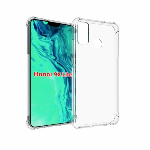 Чехол задняя-панель-накладка-бампер MyPads Tocco для Huawei Honor 9X Lite с усиленной защитой углов противоударный прозрачный