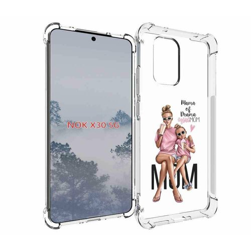 Чехол MyPads Мама-мечты женский для Nokia X30 5G задняя-панель-накладка-бампер