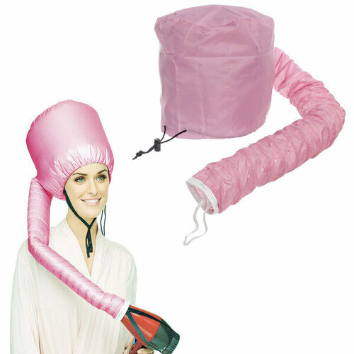 Шапочка для сушки волос ламинирования и масок Beauty Shop с кулиской цвет розовый 842322см 610₽
