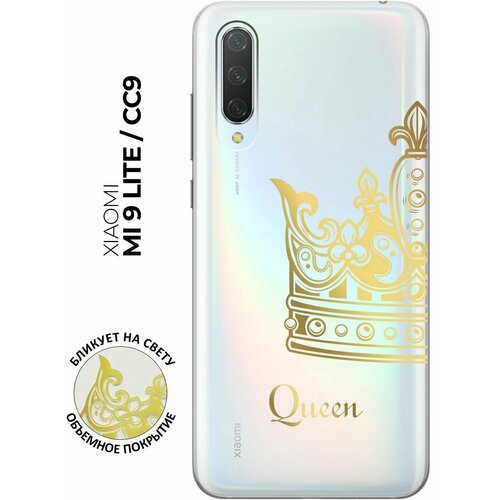 Силиконовый чехол с принтом True Queen для Xiaomi Mi 9 Lite / CC9 / Сяоми Ми 9 Лайт / Ми СС9 силиконовый чехол с принтом bye then для xiaomi mi 9 lite cc9 сяоми ми 9 лайт ми сс9