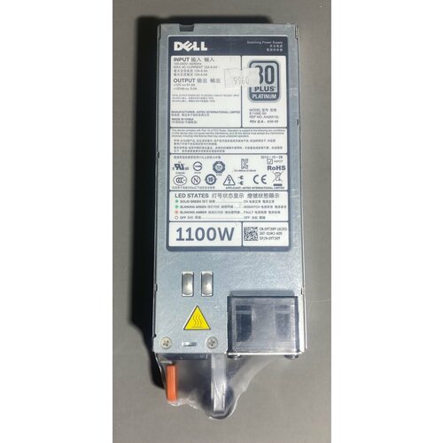 Power supply DELL CC6WF0YT39Y GYH9V 1100W for R630Блок питания Dell CC6WF 0YT39Y GYH9V 1100W R630 699000₽