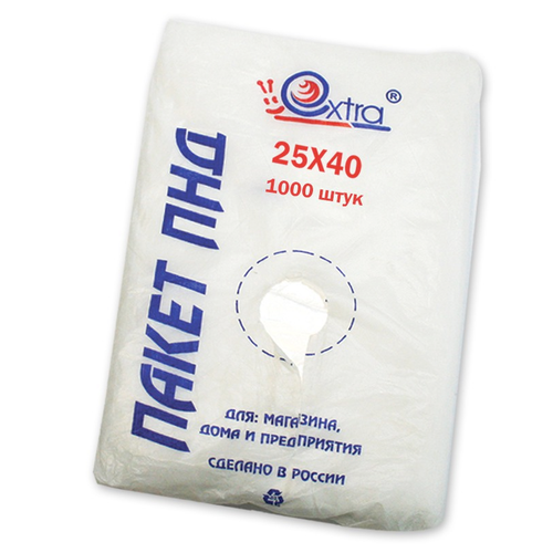 Фасовочные пакеты 2540 см 8мкм евробокс 1000 шт Extra 839₽