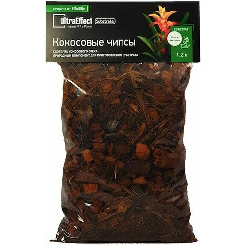 Кокосовые чипсы UltraEffect, 1,2 л кокосовые чипсы ultraeffect 1 2 л