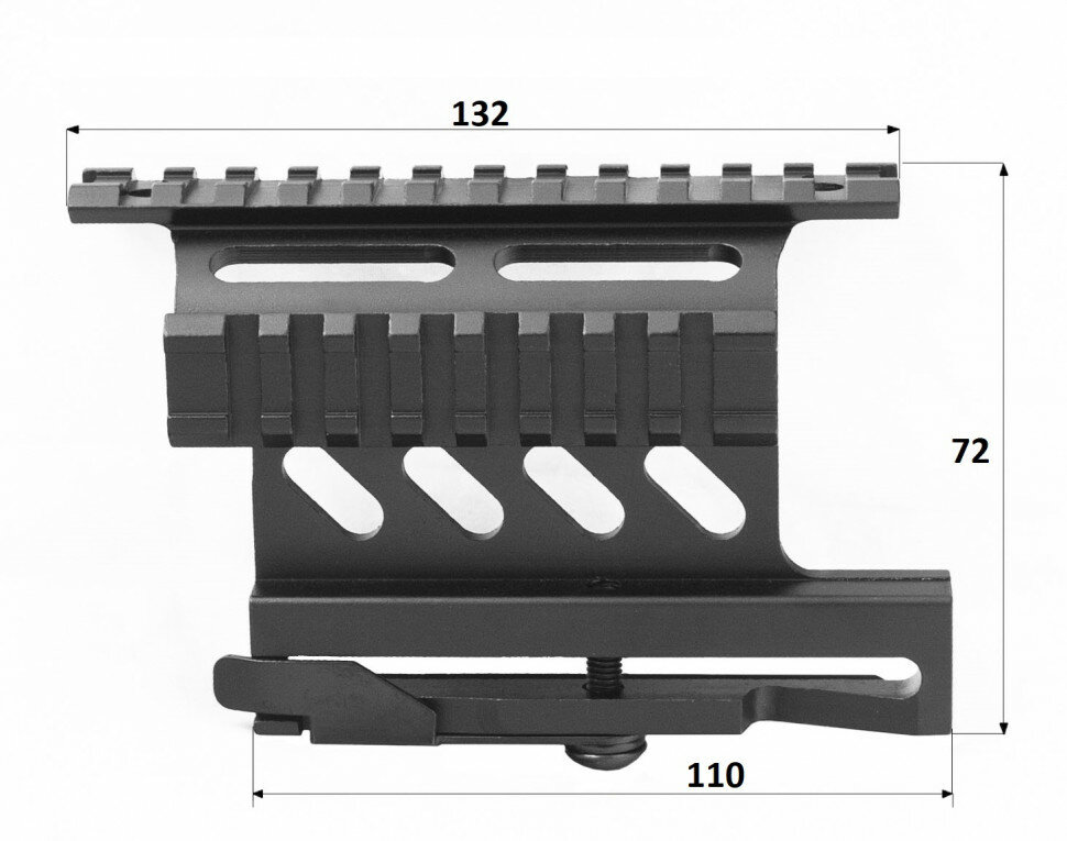 Кронштейн быстросъёмный боковой Weaver