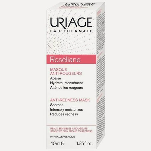 Изображение товара Uriage Урьяж Маска для лица Roseliane/Розельян (против покраснений), 40 мл