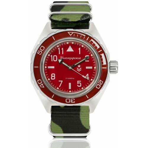фото Наручные часы восток командирские, зеленый