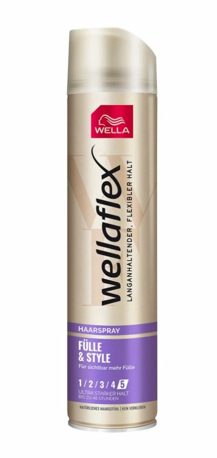 Лак для волос Wellaflex Объем для тонких волос Суперсильная фиксация 250мл Interspray - фото №4