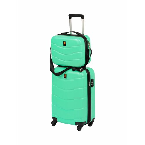 Чемодан Sun Voyage, 40 л, размер S, зеленый чемодан bestbags 40 л размер s зеленый