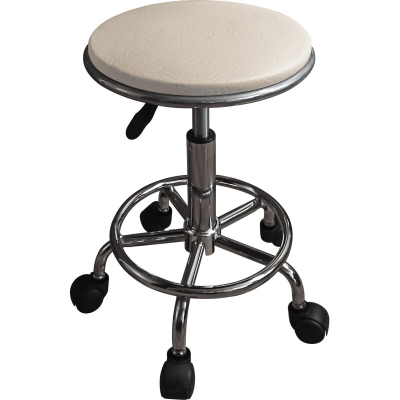 фото Табурет ZM- лабораторный М95-01 хром силвер2, и/к ц276 т4934 слон. кость