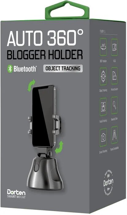 Автоматический 360 держатель Dorten Auto 360 Object Tracking Blogger Holder Черный — фото 9