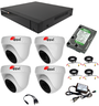HD-PX-C420A(BV) (2Mп 1080p) Готовый комплект видеонаблюдения для дома, дачи или магазина на четыре внутренних видеокамеры