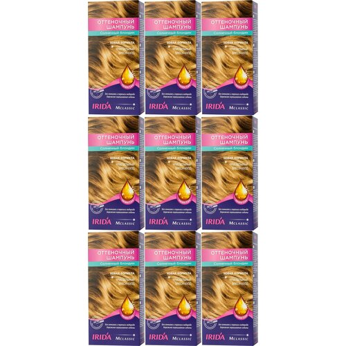 IRIDA М Шампунь для волос оттеночный Классик Солнечный блондин 75мл - 9 штук