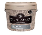 Декоративная штукатурка Decorazza Art beton, серая, 4 кг