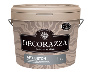 Декоративная штукатурка Decorazza Art beton, серая, 4 кг