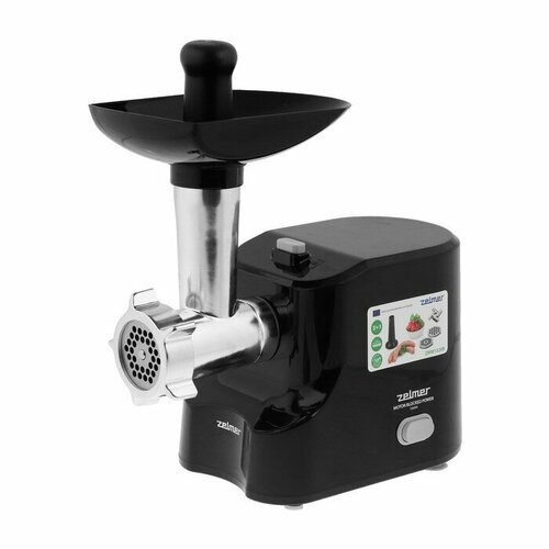 Мясорубка Zelmer ZMM1520B 1500 Вт 15 кгмин насадка для колбас чёрная 895600₽