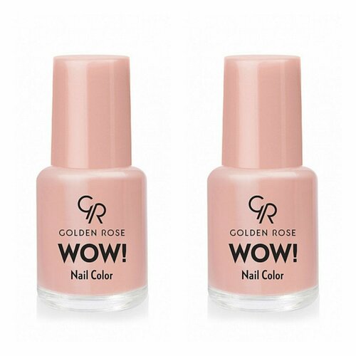 Golden Rose Лак для ногтей Wow! Nail Lacquer, тон 008, 6 мл, 2 штуки