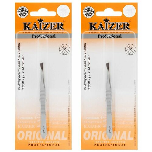KAIZER Пинцет 303041 скошенный матовый 2 шт 738₽