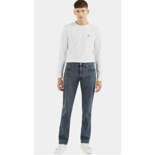 Джинсы зауженные Levi's, размер W40/L34, синий джинсы зауженные lee размер w40 l34 синий