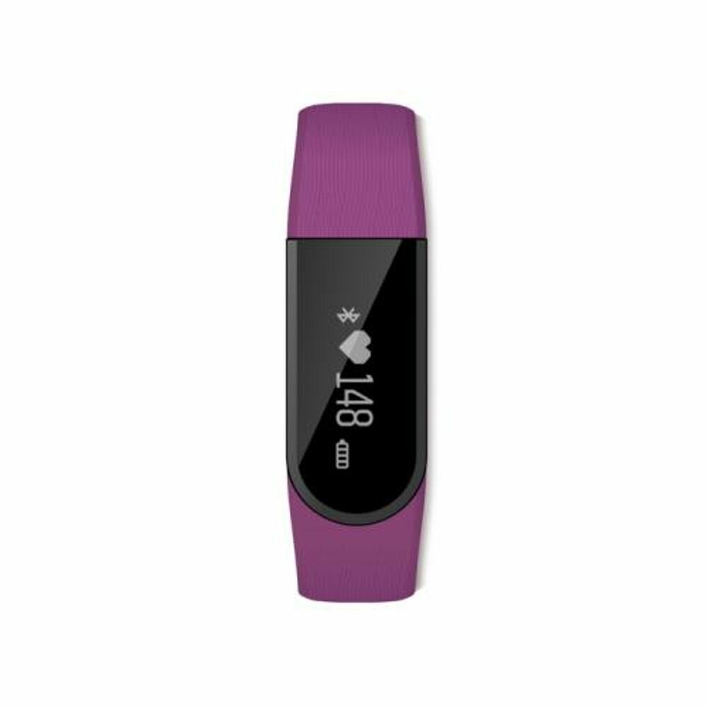 Lime 116HR Purple Пульсометр, Шагомер, Подсчет калорий, Часы, Будильник, Пурпурный ремешок
