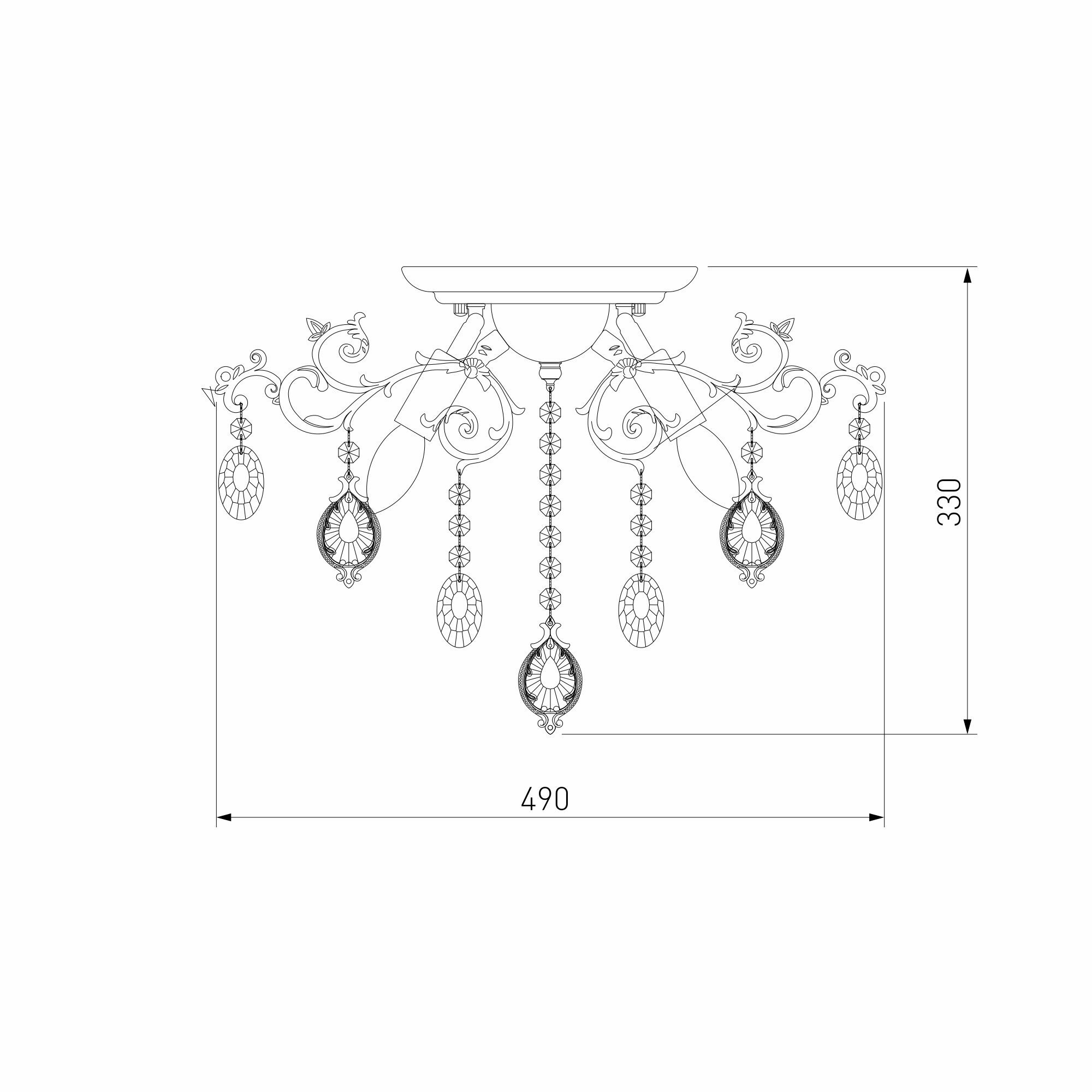 Люстра Bogates WONDERFUL 276/5 4690389110511 Bogate's - фото №2