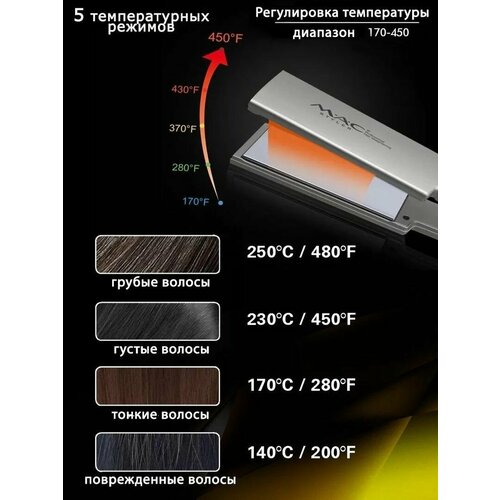 Выпрямитель для волос профессиональный утюжок для завивки волос с керамическим покрытием пластин 480000₽