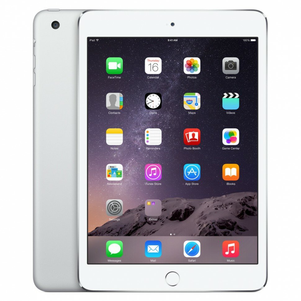 Apple iPad mini 3, 16 гб, Wi-Fi, Silver