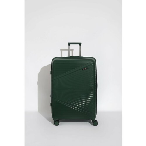 Чемодан Eberhart 49M-019-428, 106 л, размер L, хаки чемодан eberhart 100 л зеленый