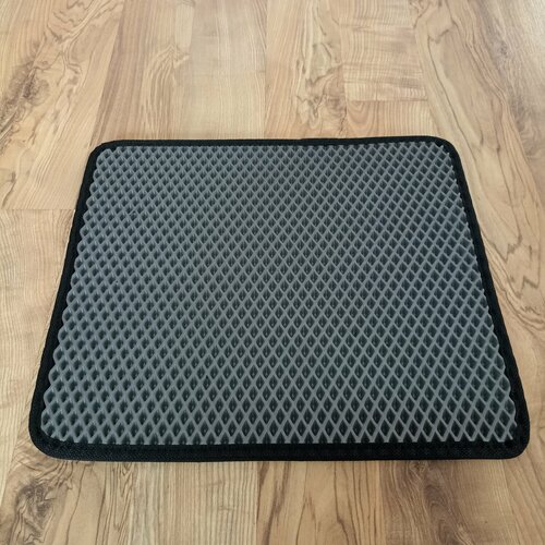 Универсальный коврик EVA для дома серый ромб 34х40 см