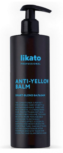 LIKATO PROFESSIONAL, Бальзам SMART-BLOND для светлых и осветленных волос, 400 мл