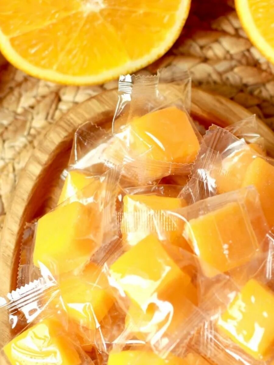 Сладкие кубики со вкусом апельсина 500 гр