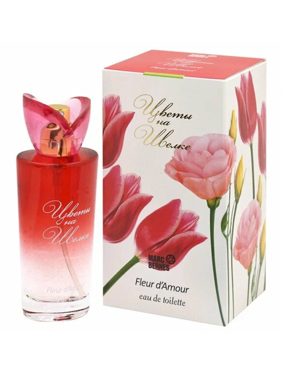 Туалетная вода Marc Bernes цветы на шелке Fleur D'amour 50 ml