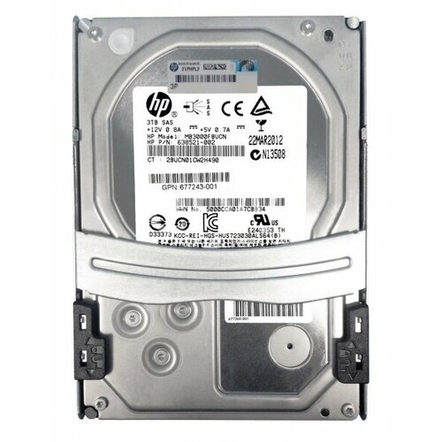 Жесткий диск HP 677241-B21 3Tb 7200 SAS 35 HDD 26540₽